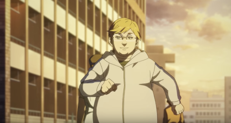 While jogging, Prompto begins greeting everyone he meets, showing increased confidence.